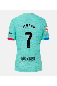 Barcelona Ferran Torres #7 Jalkapallovaatteet Kolmaspaita 2023-24 Lyhythihainen